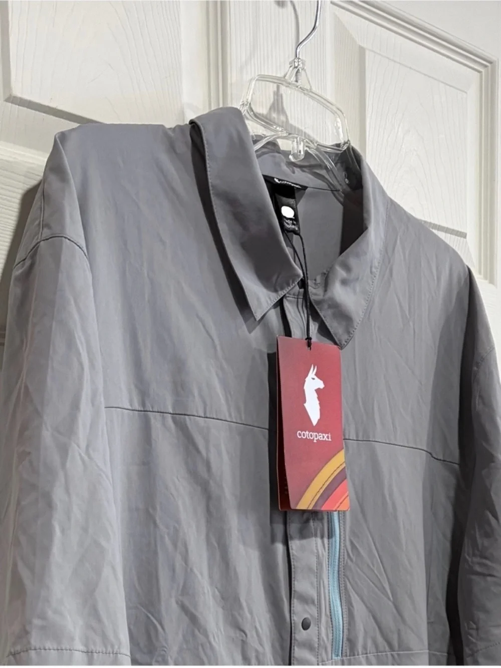 Cotopaxi Men's XL Sumaco Short-Sleeve Shirt Grey Smoke NWT UPF 50+ Hiking